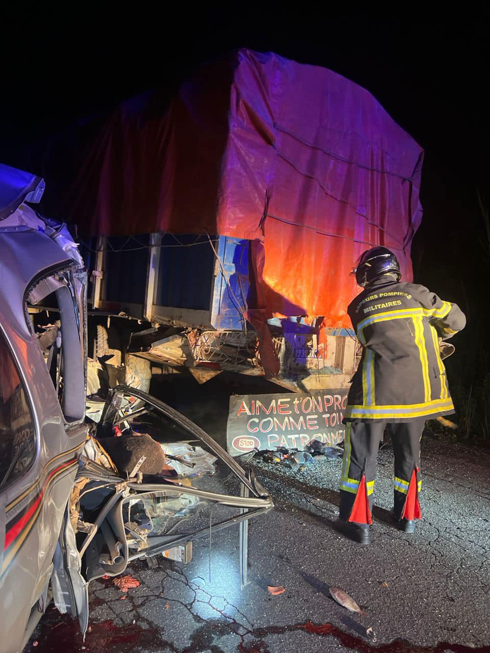 Accident de la circulation sur route de Beoumi