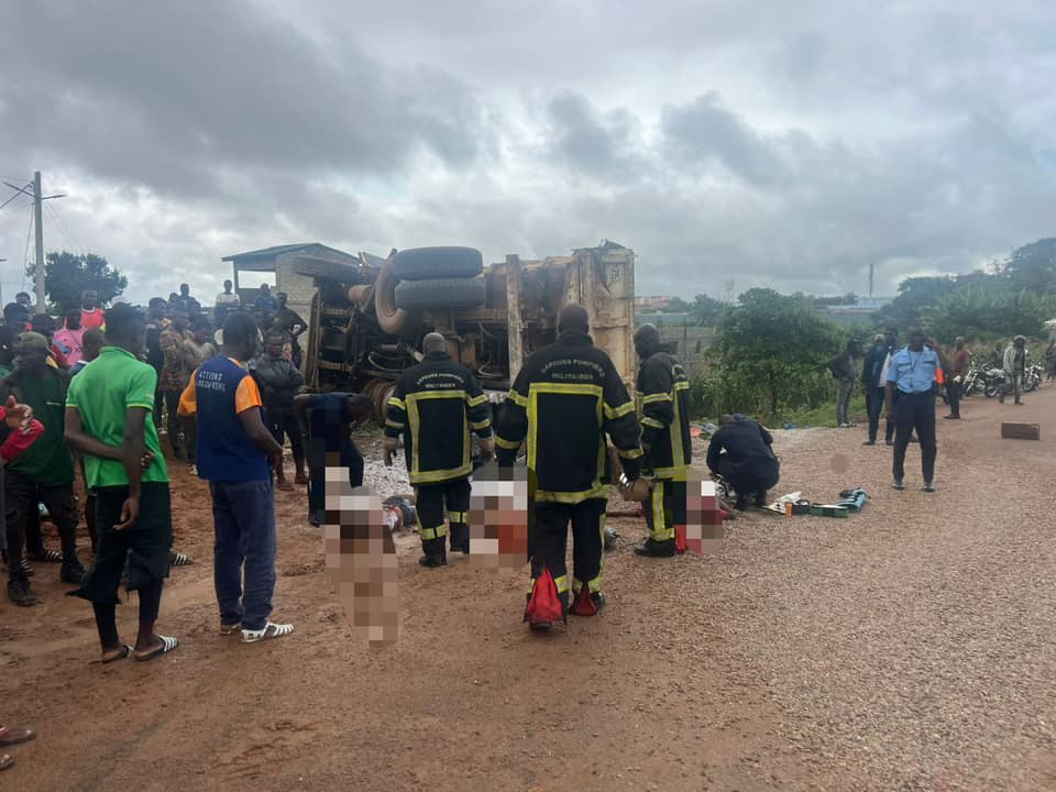 Un accident de circulation Bouaké route Diabo