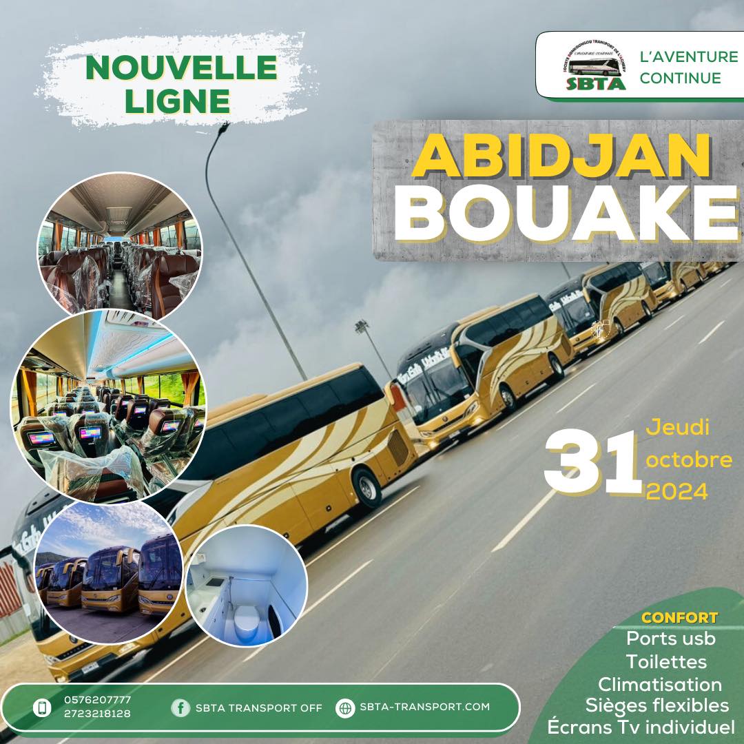 SBTA sur la ligne Abidjan Bouaké