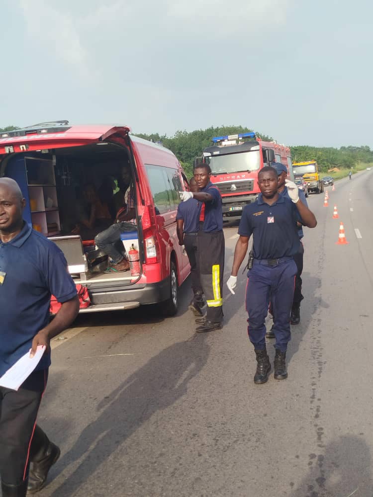 Accident de la circulation route N'Douci